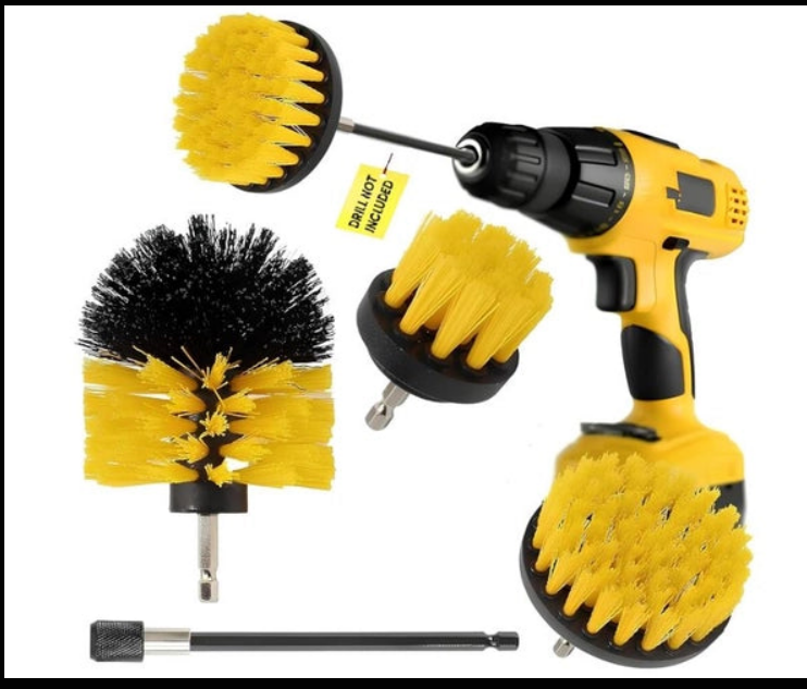 Power Drill Scrubber Brush 4PCS Set